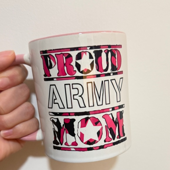 Proud Army Mom Mug - Pink and Black - Picture 1 of 4